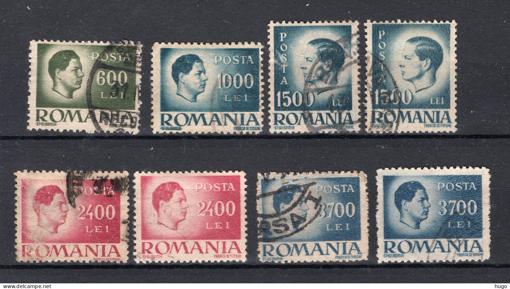 ROEMENIE Yt. 814/818° Gestempeld 1945-1946 - Used Stamps