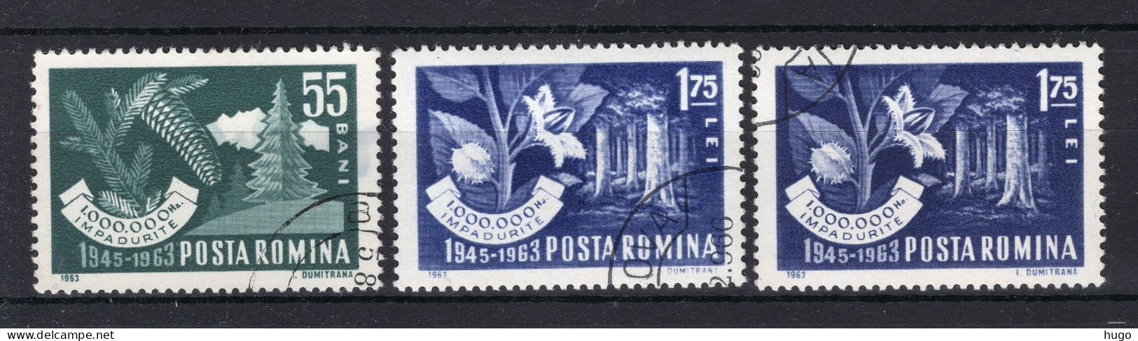 ROEMENIE Yt. 1942/1943° Gestempeld 1963 - Usati
