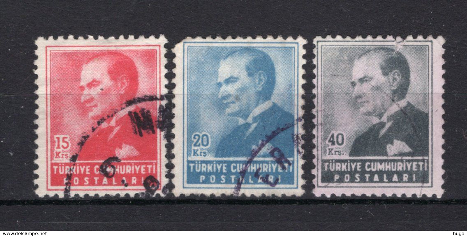TURKIJE Yt. 1222/1224° Gestempeld 1955 - Used Stamps