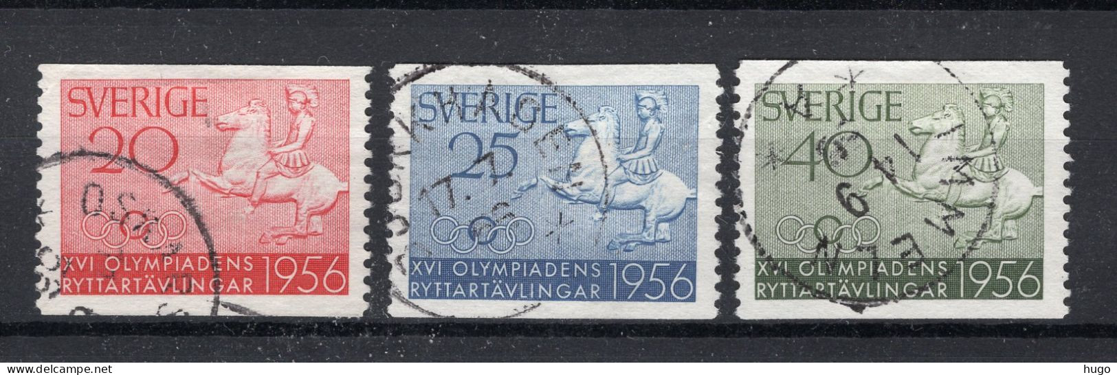 ZWEDEN Yvert 406/408° Gestempeld 1956 - Oblitérés