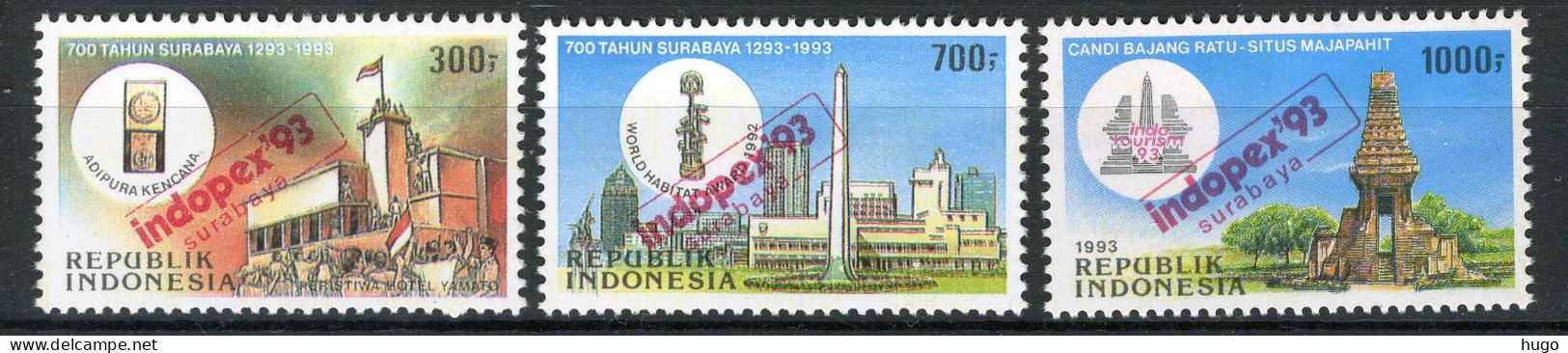 INDONESIE: ZB 1537/1539 MNH 1993 Int. Postzegeltentoonstelling INDOPEX - Indonésie