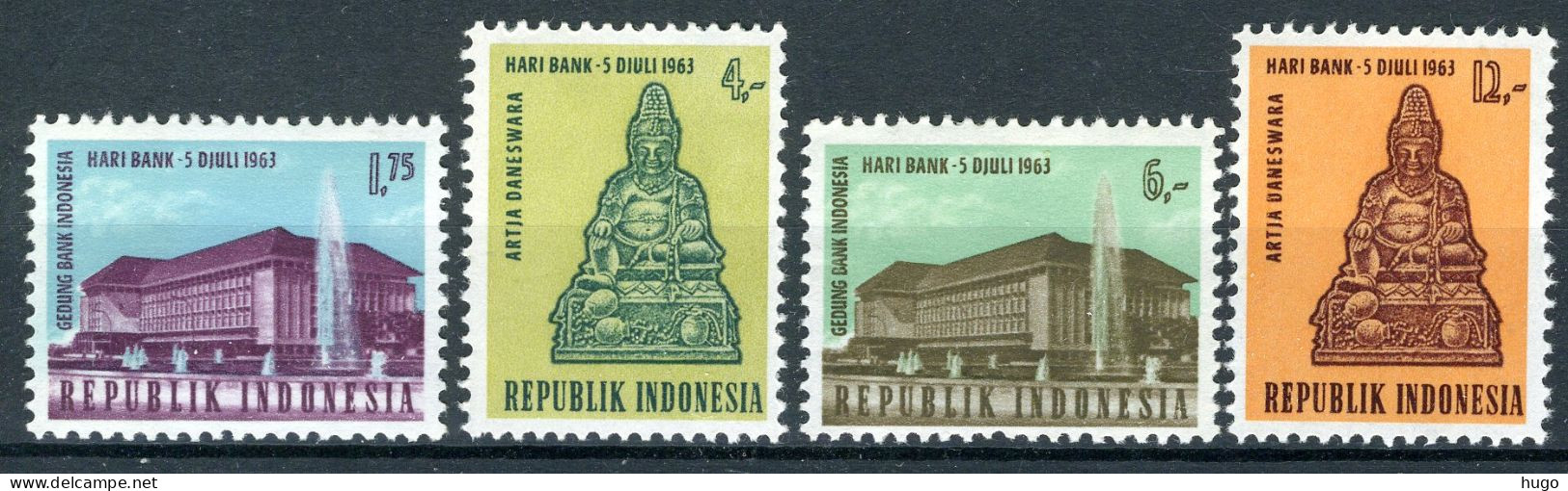 INDONESIE: ZB 408/411 MH 1963 Bankdag - Indonesië