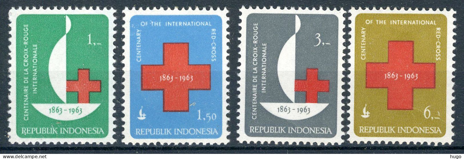 INDONESIE: ZB 402/405 MNH 1963 100-jarig Bestaan Rode Kruis - Indonesië