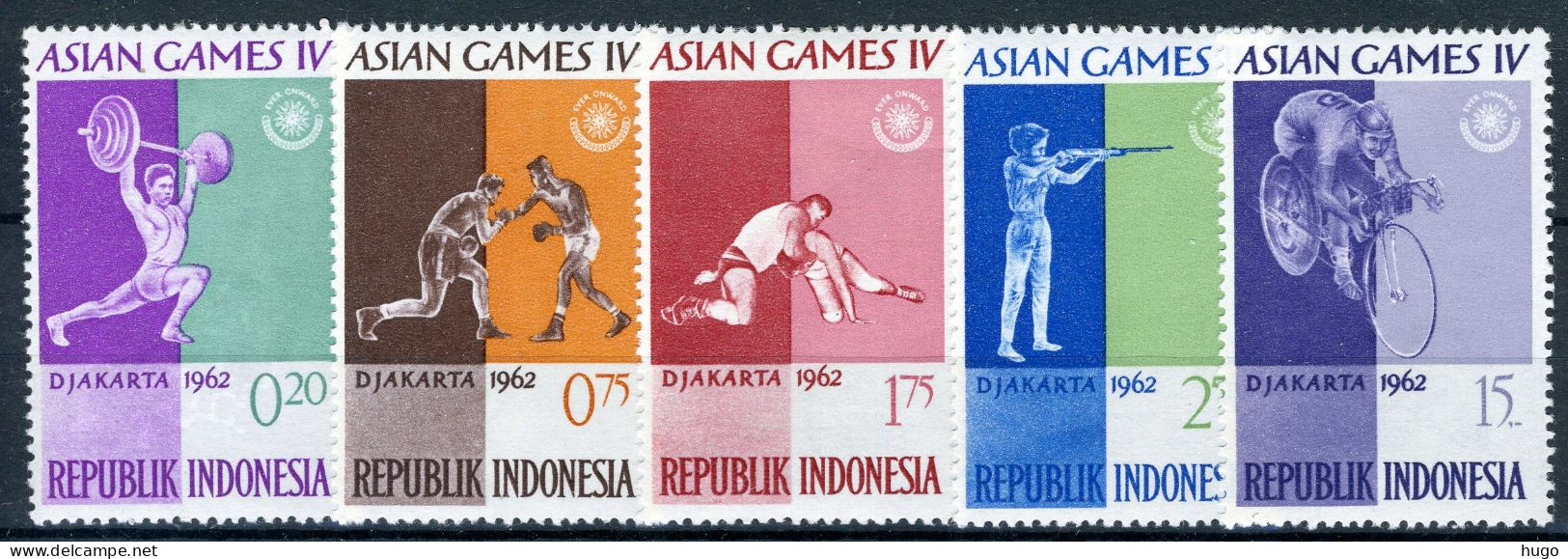 INDONESIE: ZB 354/358 MH 1962 4de Aziatische Spelen Te Jakarta -2 - Indonesië