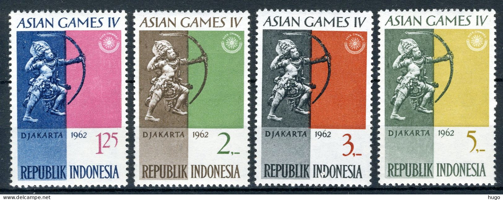 INDONESIE: ZB 332/335 MH 1962 4de Aziatische Spelen Te Jakarta -3 - Indonesië