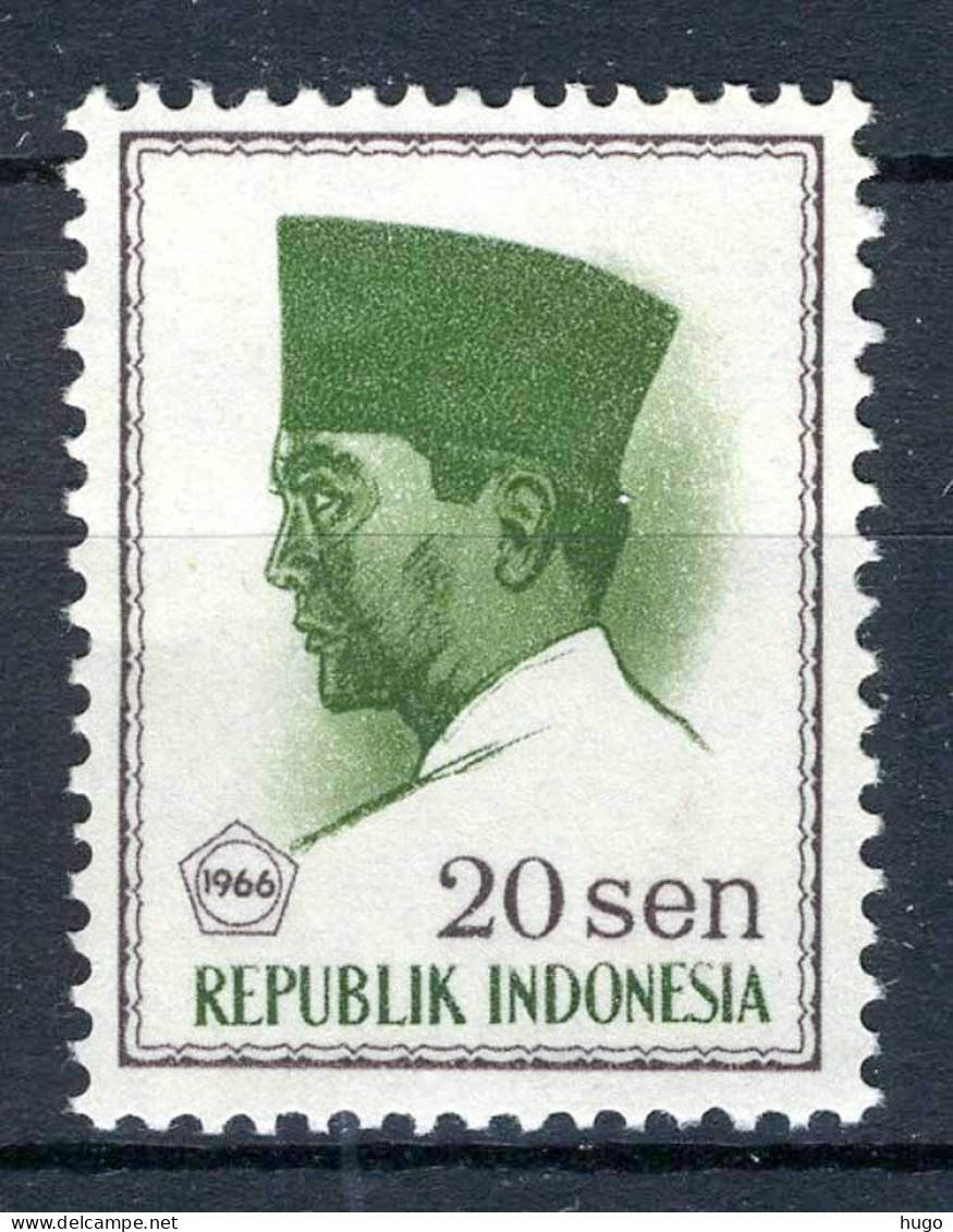 INDONESIE: ZB 522 MH 1966 President Soekarno 1966 In Vijfhoek - Indonesien