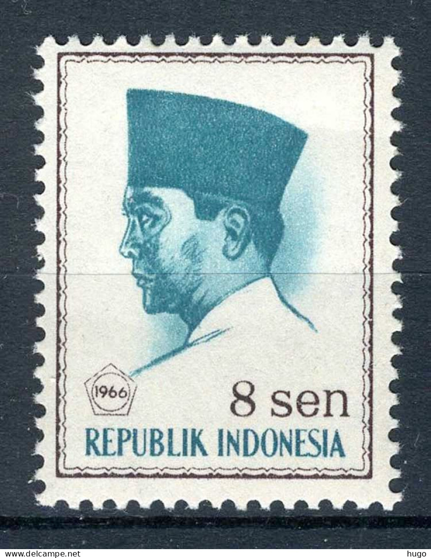 INDONESIE: ZB 519 MH 1966 President Soekarno 1966 In Vijfhoek -1 - Indonesien