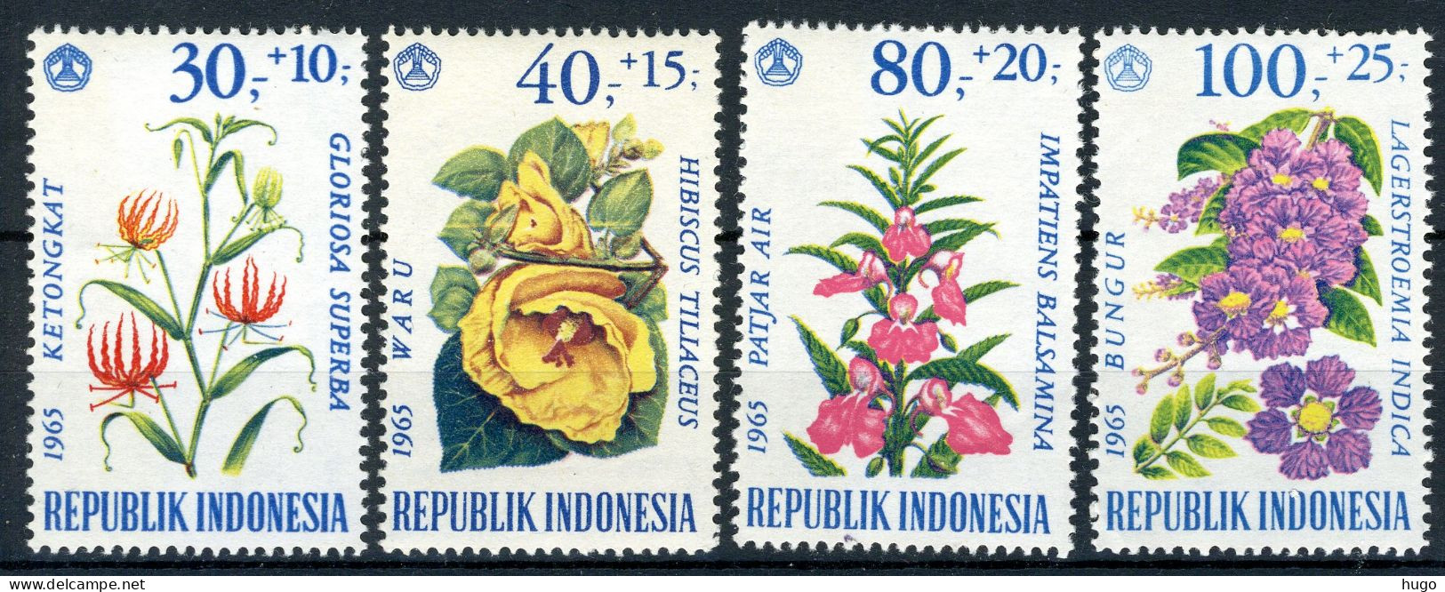 INDONESIE: ZB 498/501 MH 1965 Ten Bate Van Sociale Instellingen - Indonesien