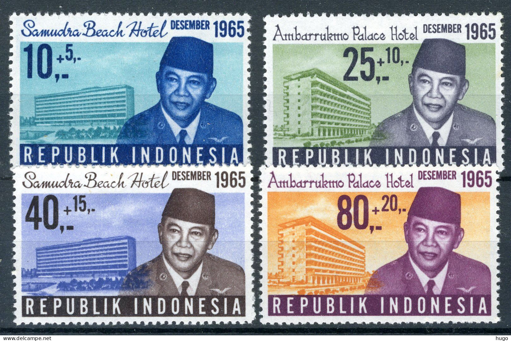 INDONESIE: ZB 494/497 MH 1965 Bevordering Van Het Toerisme -2 - Indonesien