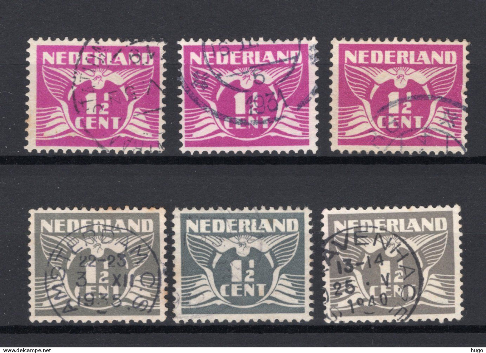 NEDERLAND 171/172 Gestempeld 1926-1935 - Vliegende Duif (3 Stuks) - Oblitérés