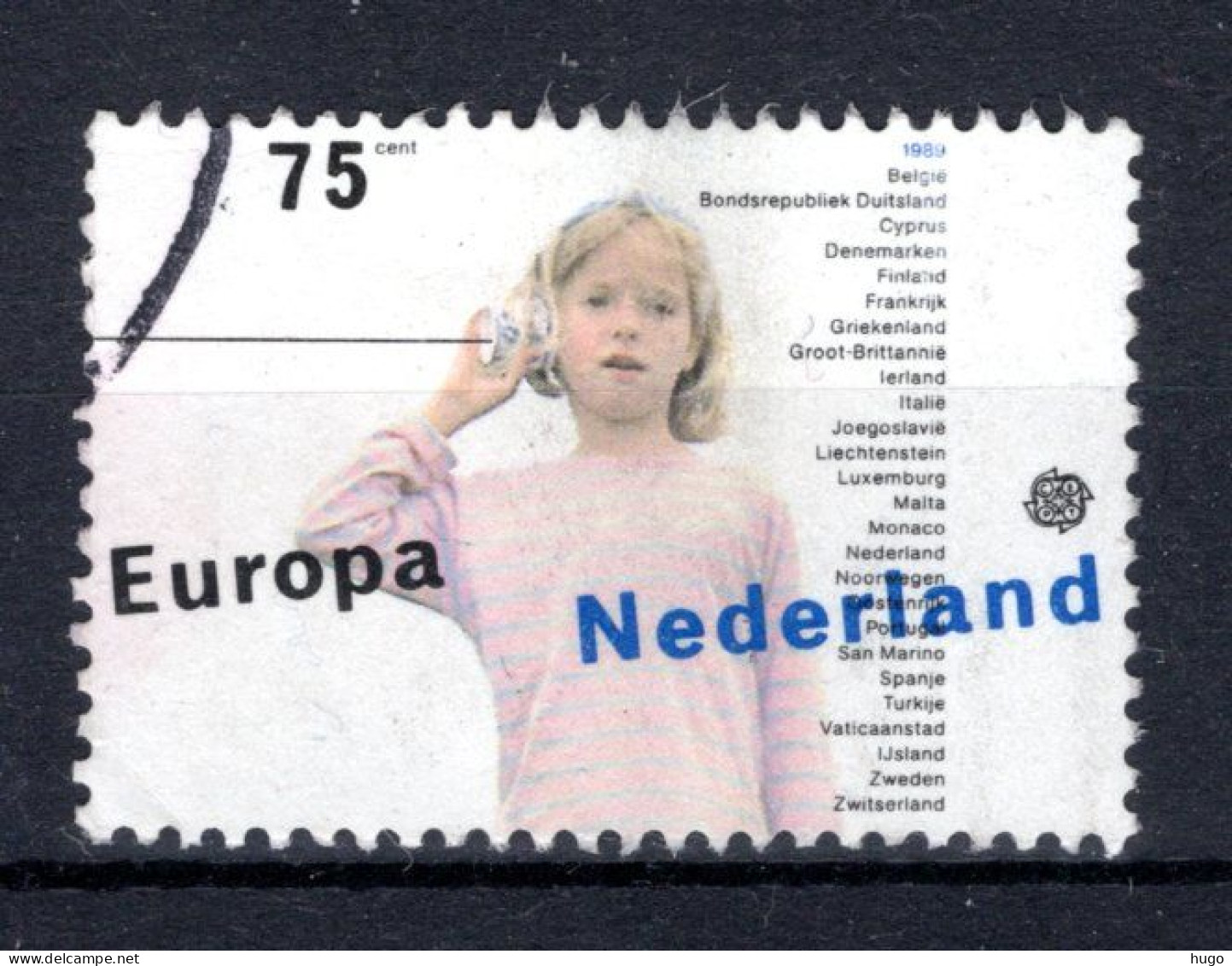 NEDERLAND 1429° Gestempeld 1989 - Europa, Kinderspelen - Oblitérés