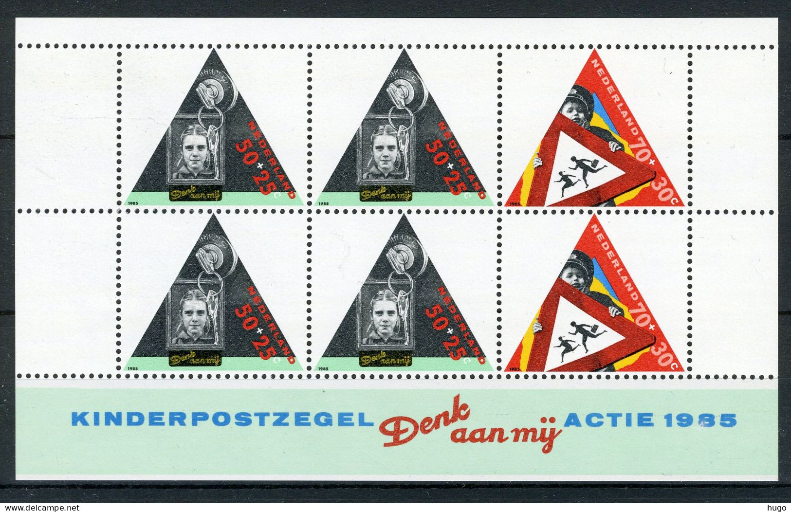 NEDERLAND 1344 MNH Blok 1985 - Kinderzegels, Kind En Verkeer -1 - Blocks & Sheetlets
