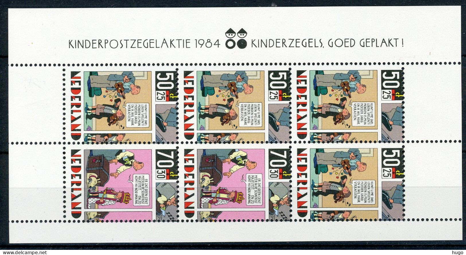 NEDERLAND 1320 MNH Blok 1984 - Kinderzegels -2 - Blocks & Sheetlets