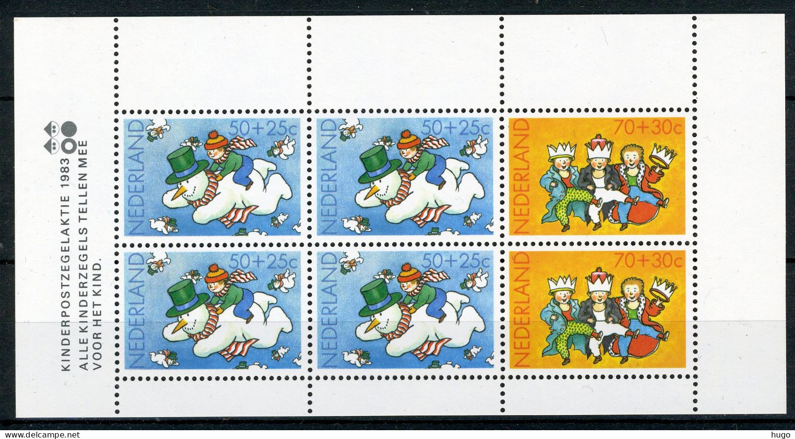 NEDERLAND 1299 MNH Blok 1983 - Kinderzegels - Bloques