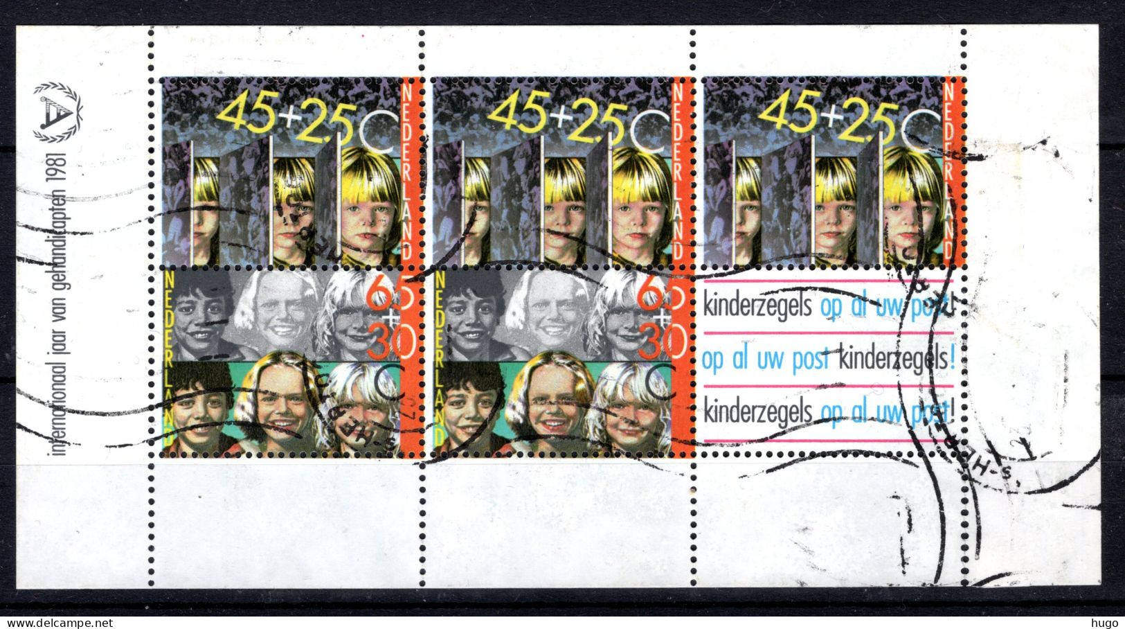 NEDERLAND 1236° Gestempeld 1981 - Blok Kinderzegls - Usados