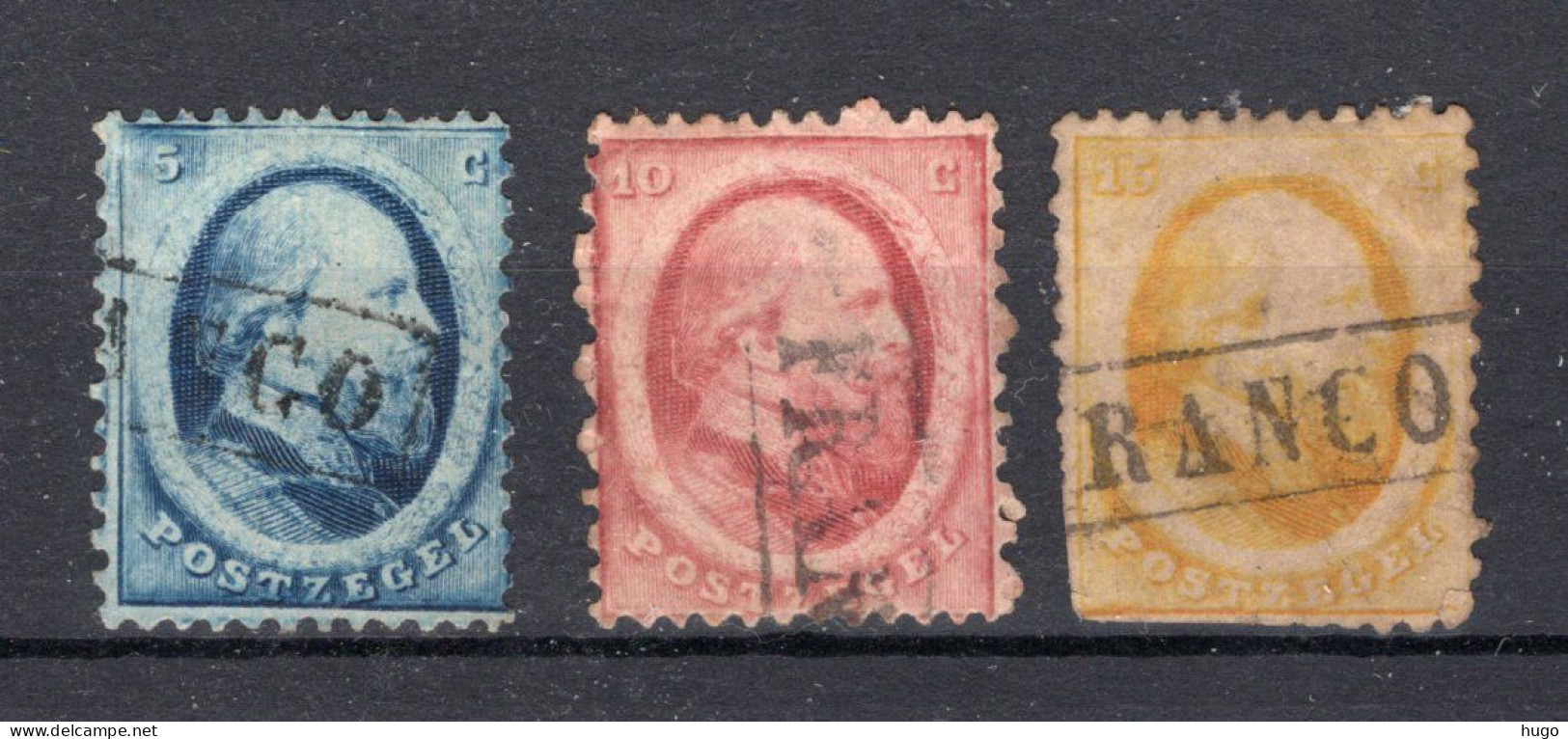 NEDERLAND 4/6 Gestempeld 1864 - Koning Willem III - Used Stamps