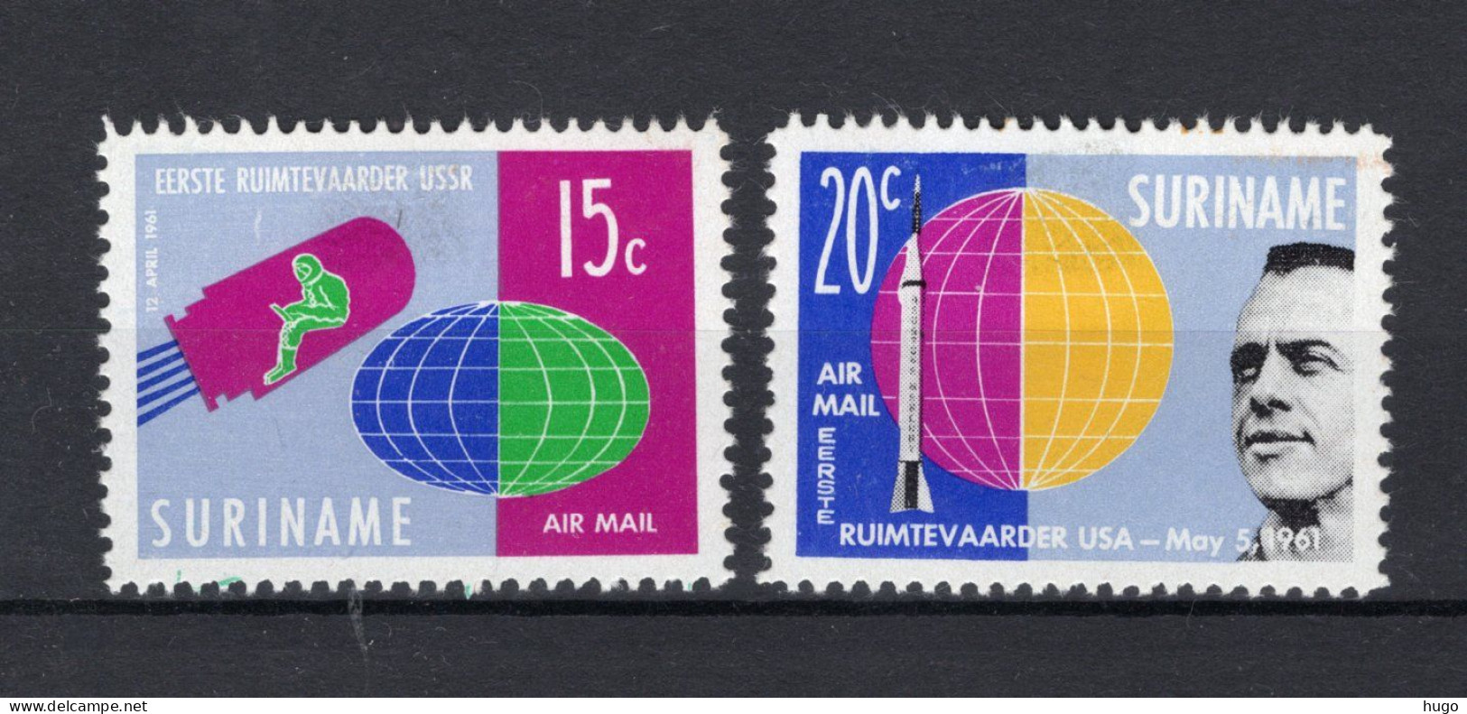 SURINAME LP33/34 MH 1961 - Ruimtevaart. - Suriname ... - 1975