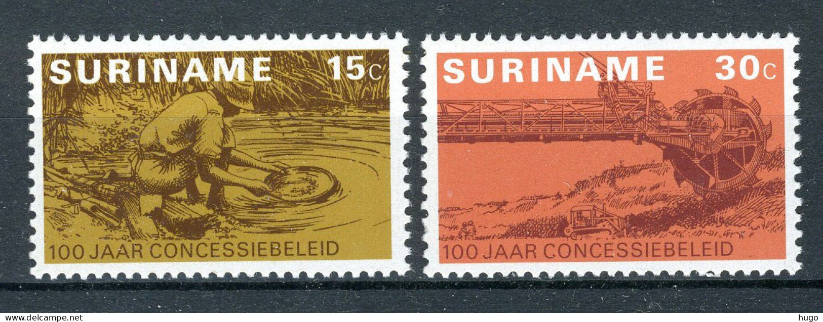 SURINAME 638/639 MNH 1975 - 100 Jaar Concessiebeleid. - Suriname ... - 1975
