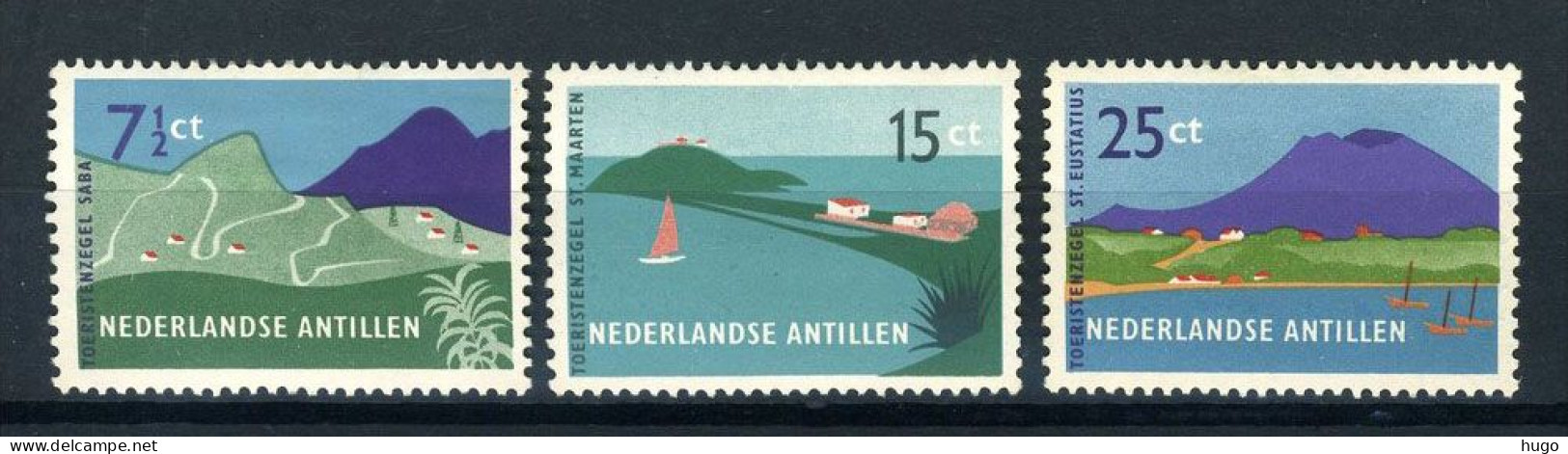 NL. ANTILLEN 262/264 MH 1957 - Toerisme Op Bovenwindse Eilanden. -1 - Curaçao, Antille Olandesi, Aruba