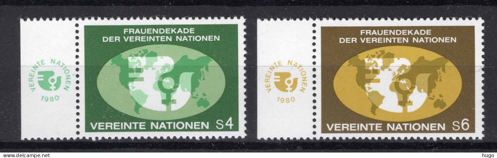 VERENIGDE NATIES-WENEN Yt. 9/10 MNH 1980 - Ungebraucht