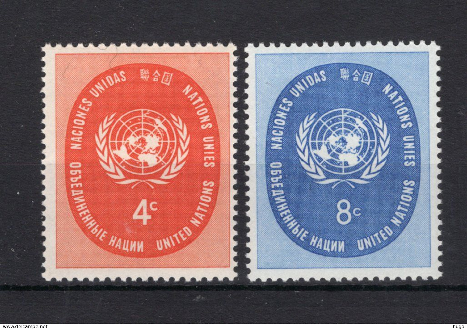 VERENIGDE NATIES-NEW YORK Yt. 60/61 MNH 1958 - Unused Stamps