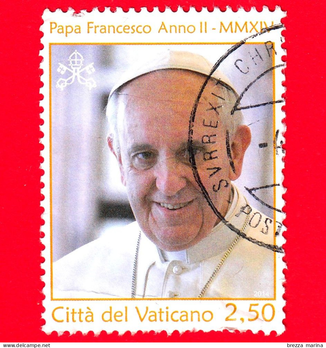 VATICANO - Usato - 2014 - Papa Francesco - Anno II - Ritratto Di Papa Francesco - 2,50 - Usati