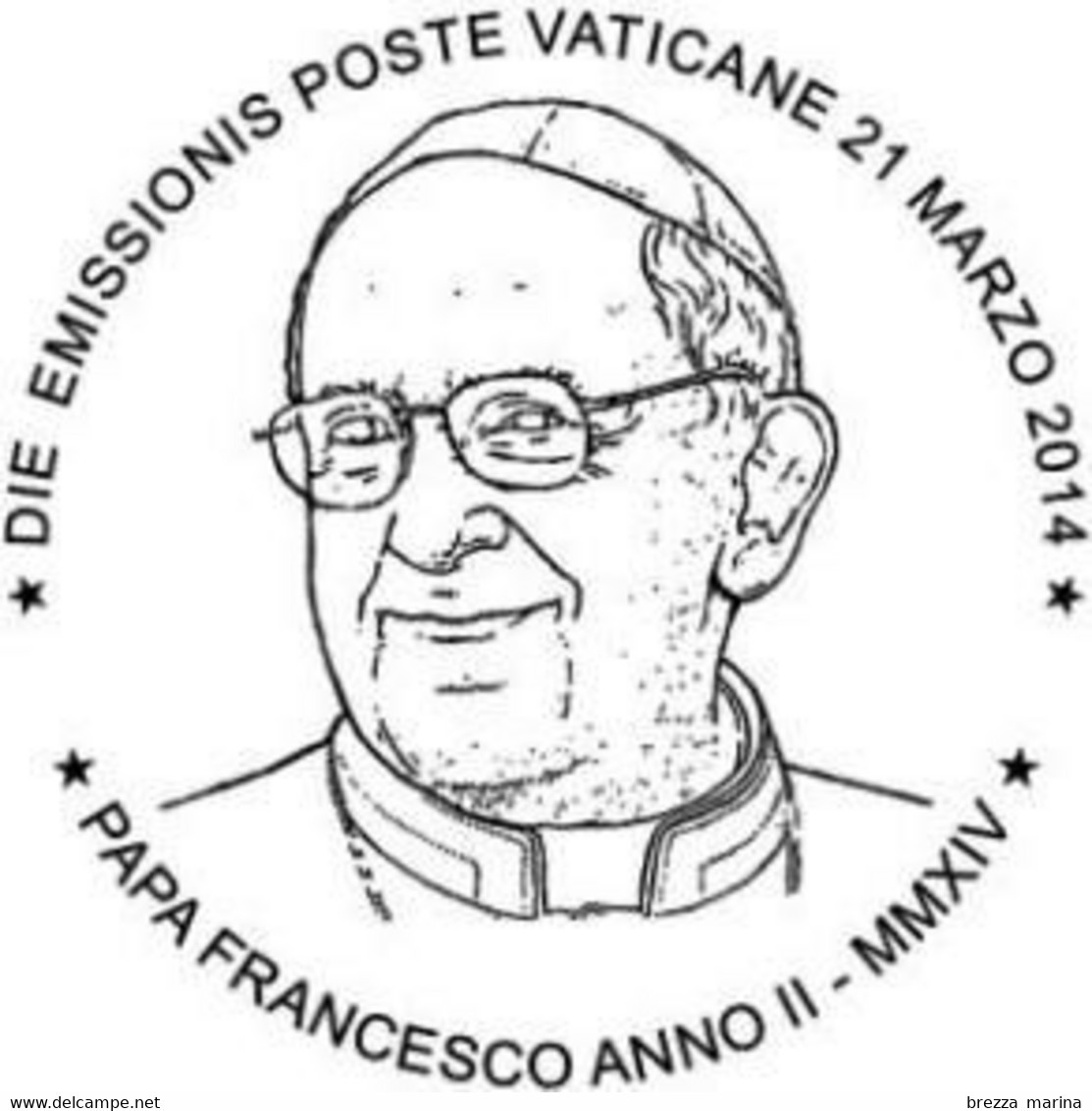 VATICANO - Usato - 2014 - Papa Francesco - Anno II - Ritratto Di Papa Francesco - 2,50 - Oblitérés