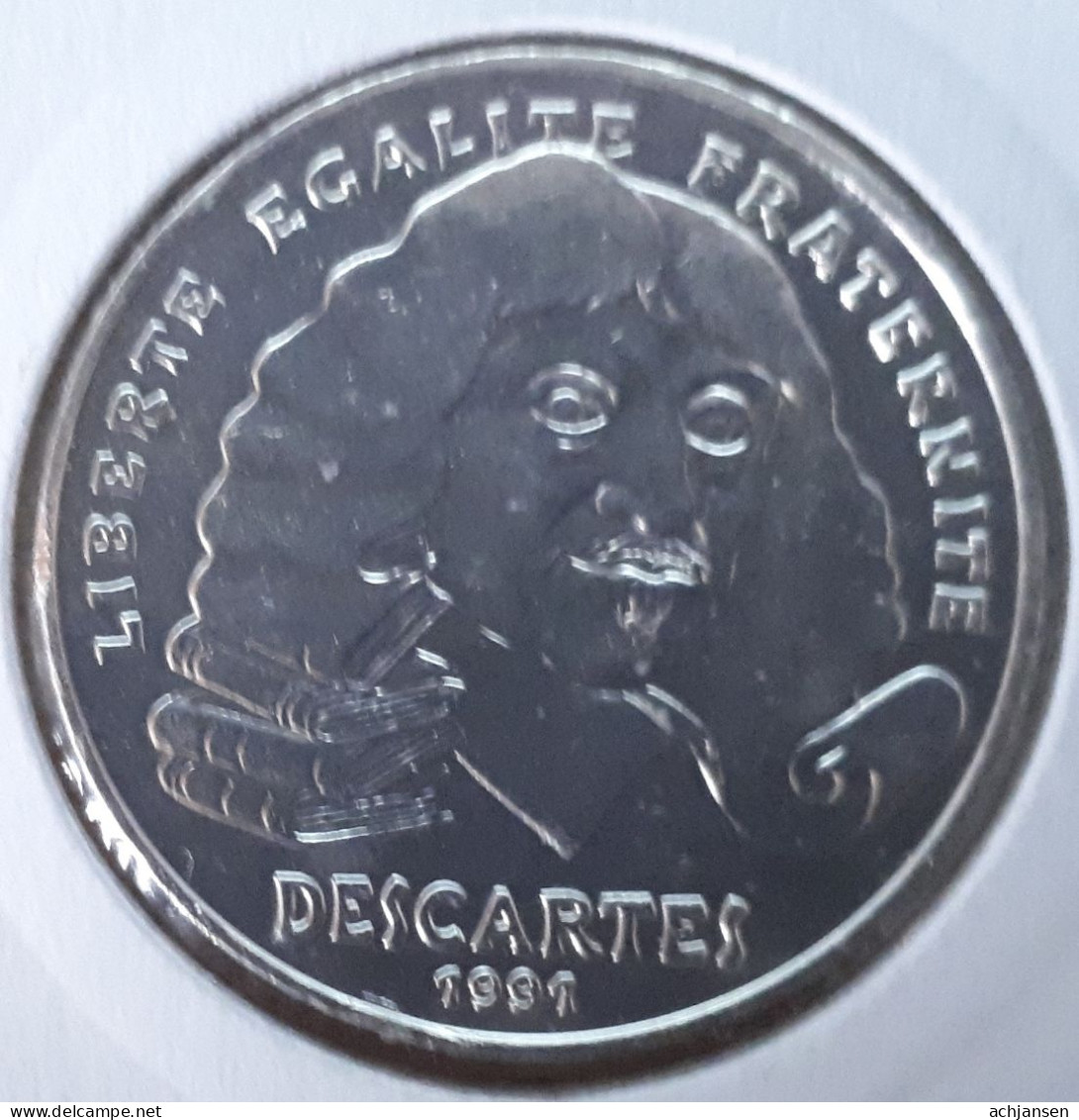 France, 100 Francs 1991 - Silver - 100 Francs