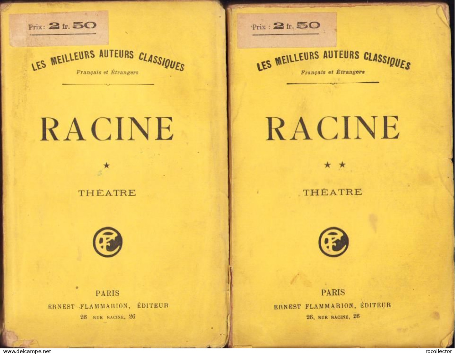 Racine. Théatre, Tome I + II C1683 - Libros Antiguos Y De Colección