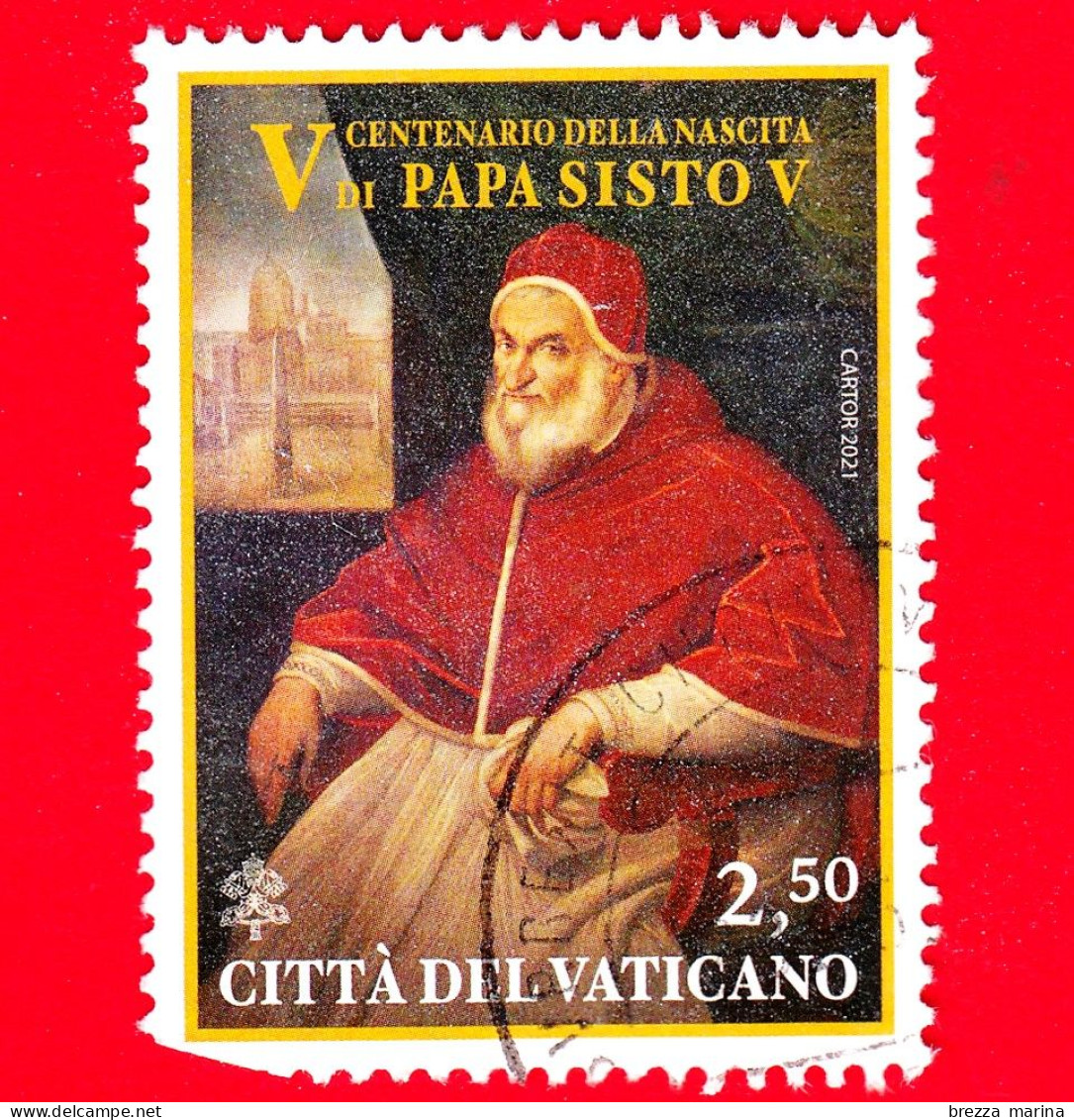 VATICANO - Usato - 2021 - 500 Anni Della Nascita Del Papa Sisto V – Ritratto - 2.50 - Vedi... - Usados