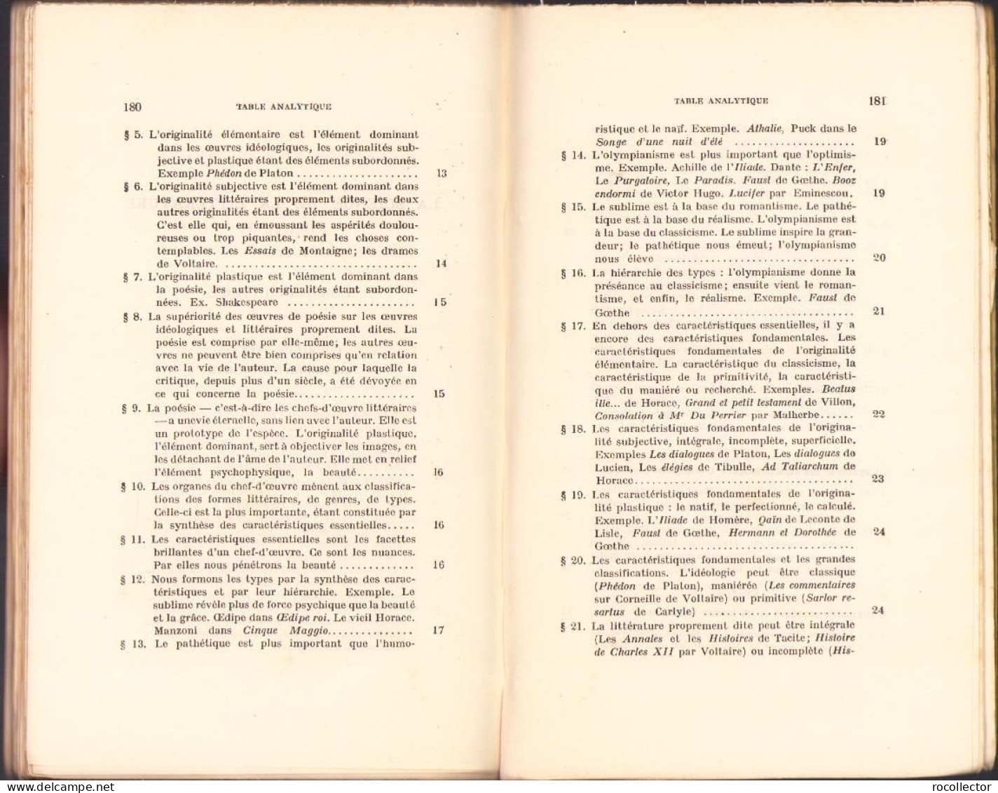 La Science De La Littérature Par Mihail Dragomirescu, Tome IV, 1938 Paris C1654 - Alte Bücher