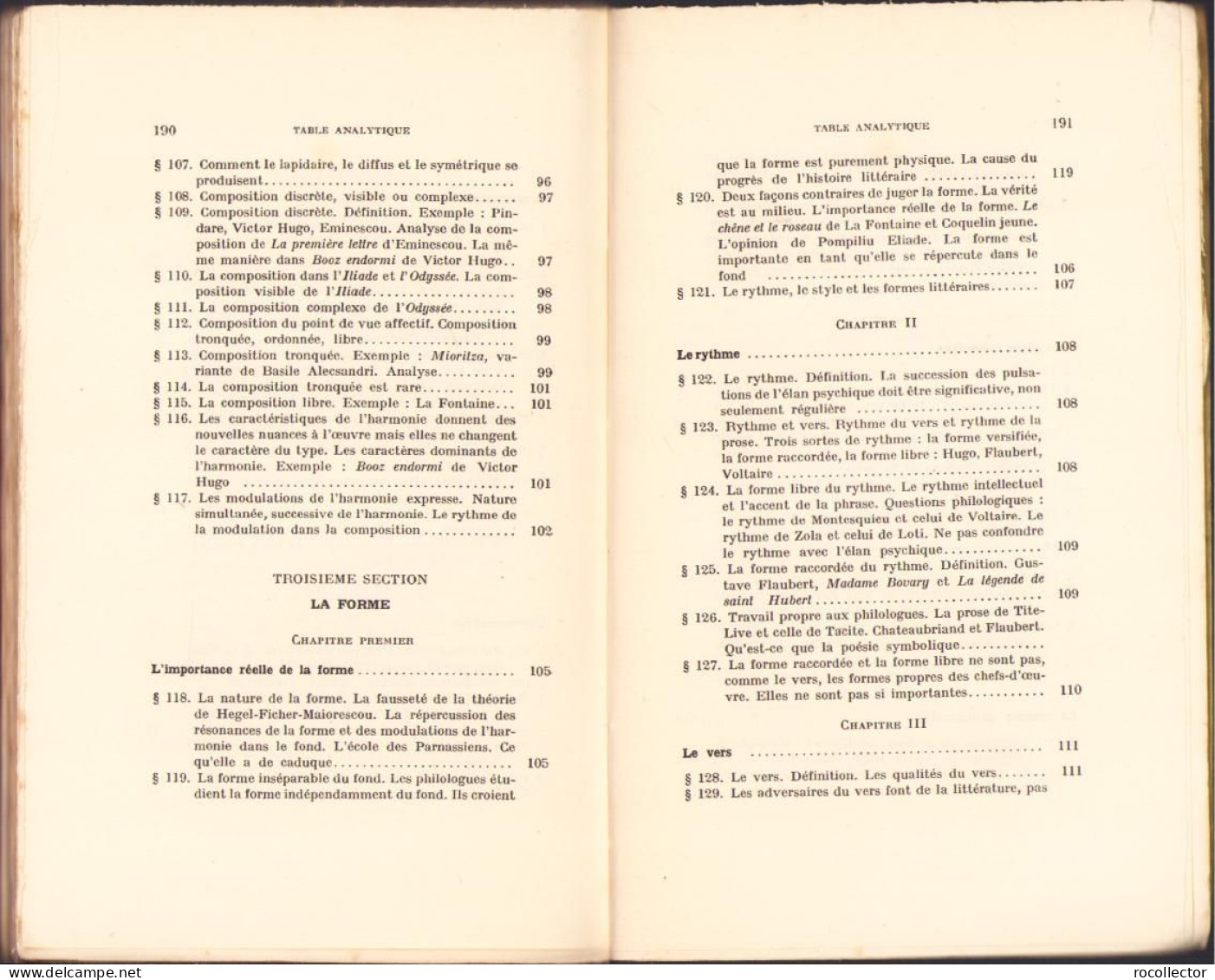 La Science de la Littérature par Mihail Dragomirescu, tome IV, 1938 Paris C1654