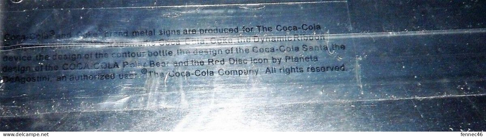 * Belle Réédition- Plaque En Tôle Lithographiée Avec Rebord : Publicité éditée Par Coca-Cola - Tin Signs (after1960)