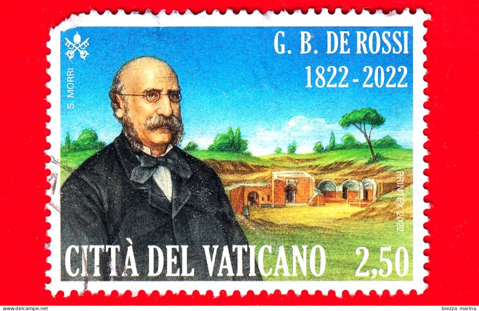VATICANO - Usato - 2022 - 200 Anni Della Nascita Di Giovanni Battista De Rossi (1822-1894) – 2.50 - Vedi .... - Gebraucht
