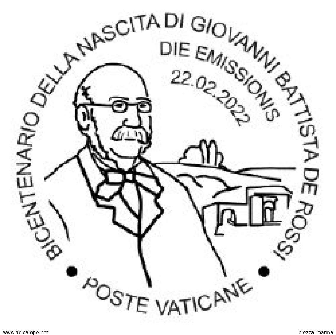 VATICANO - Usato - 2022 - 200 Anni Della Nascita Di Giovanni Battista De Rossi (1822-1894) – 2.50 - Vedi .... - Gebruikt