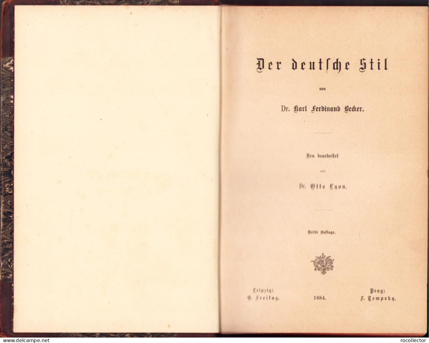 Der Deutsche Stil Von Karl Ferdinand Becker, 1884 C1599 - Libros Antiguos Y De Colección