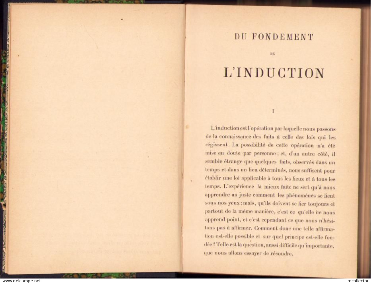 Du Fondement De L’induction Suivi De Psychologie Et Metaphysique Par J. Lachelier, 1896, Paris C1583 - Alte Bücher