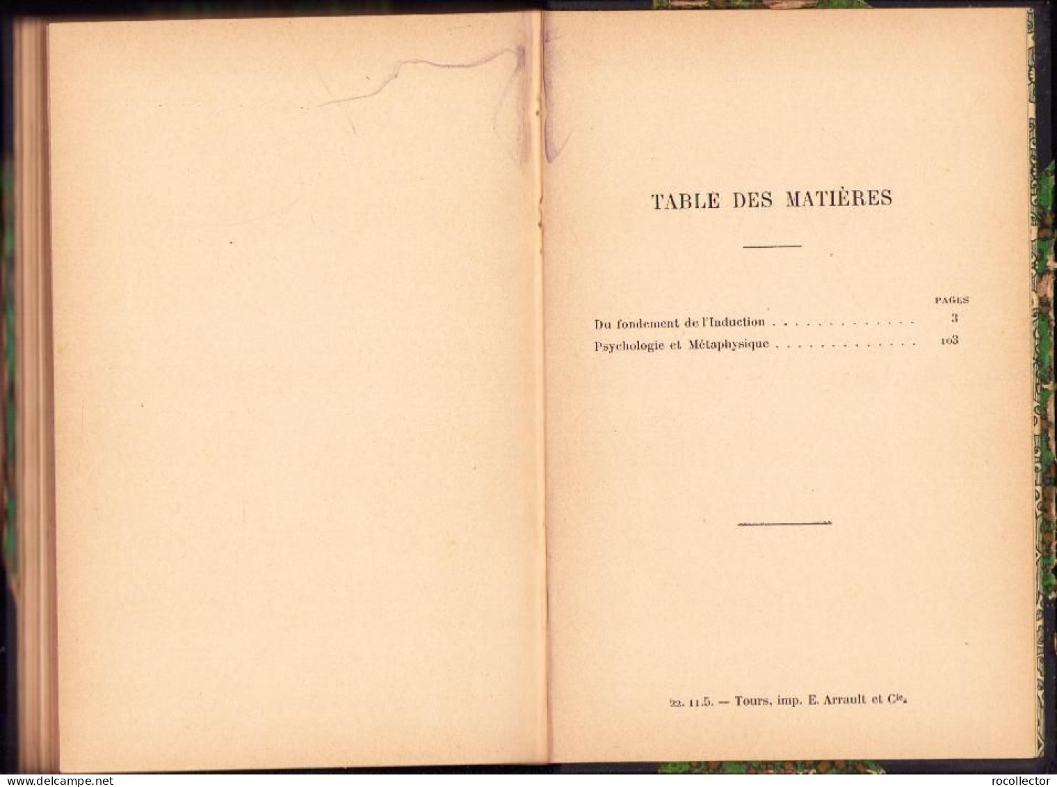 Du Fondement De L’induction Suivi De Psychologie Et Metaphysique Par J. Lachelier, 1896, Paris C1583 - Libri Vecchi E Da Collezione