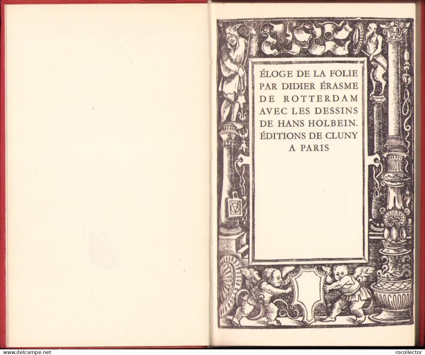 Eloge De La Folie Par Didier Erasme 1937 C1582 - Libros Antiguos Y De Colección