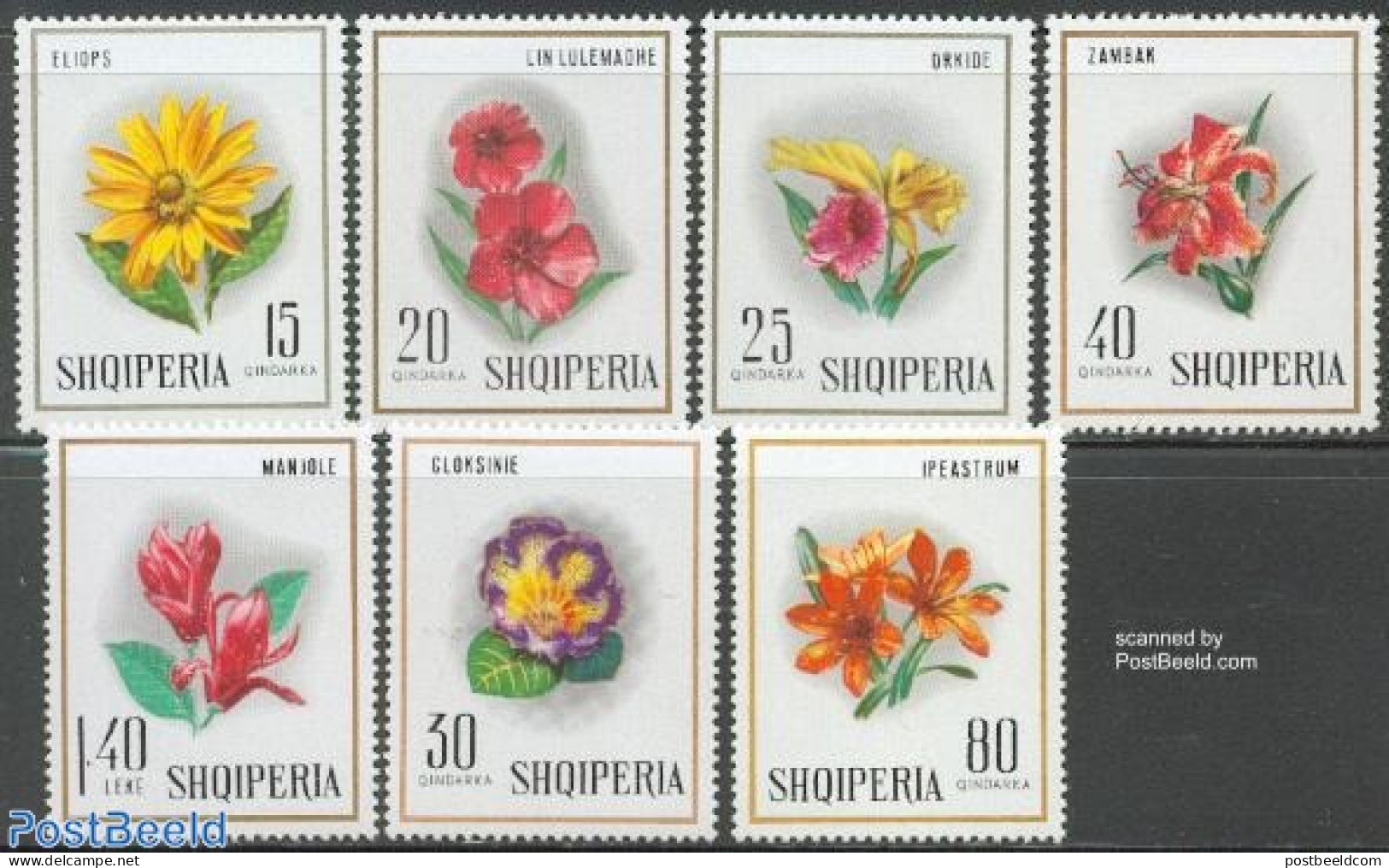 Albania 1968 Flowers 7v, Mint NH, Nature - Flowers & Plants - Albanien