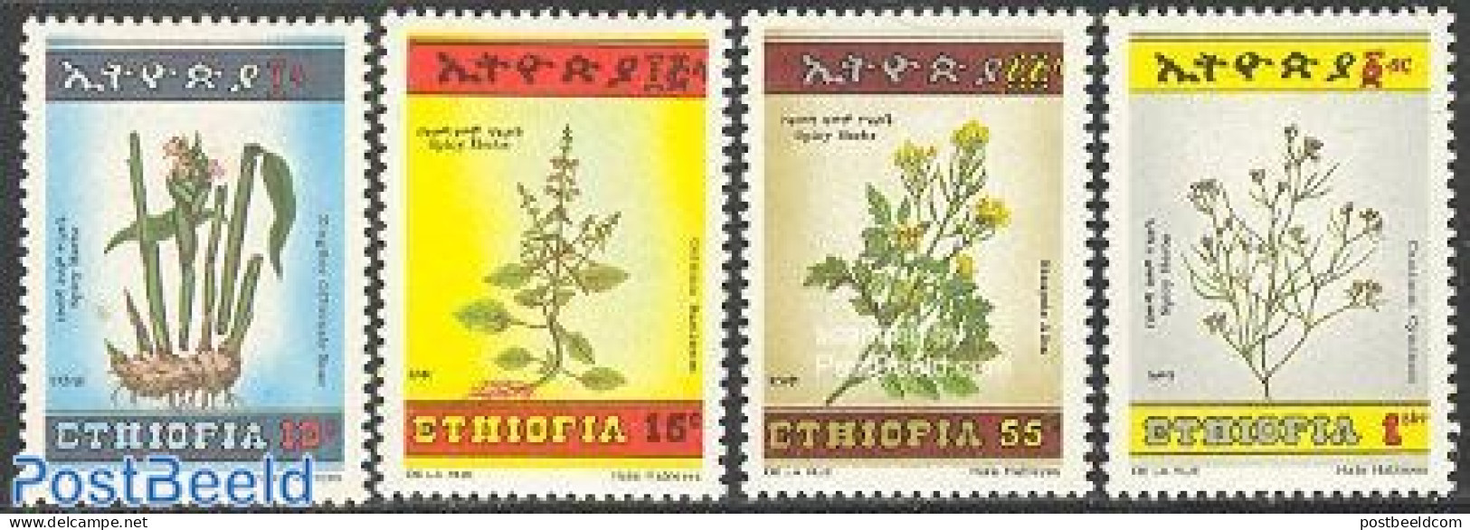 Ethiopia 1986 Flowers 4v, Mint NH, Nature - Flowers & Plants - Ethiopie