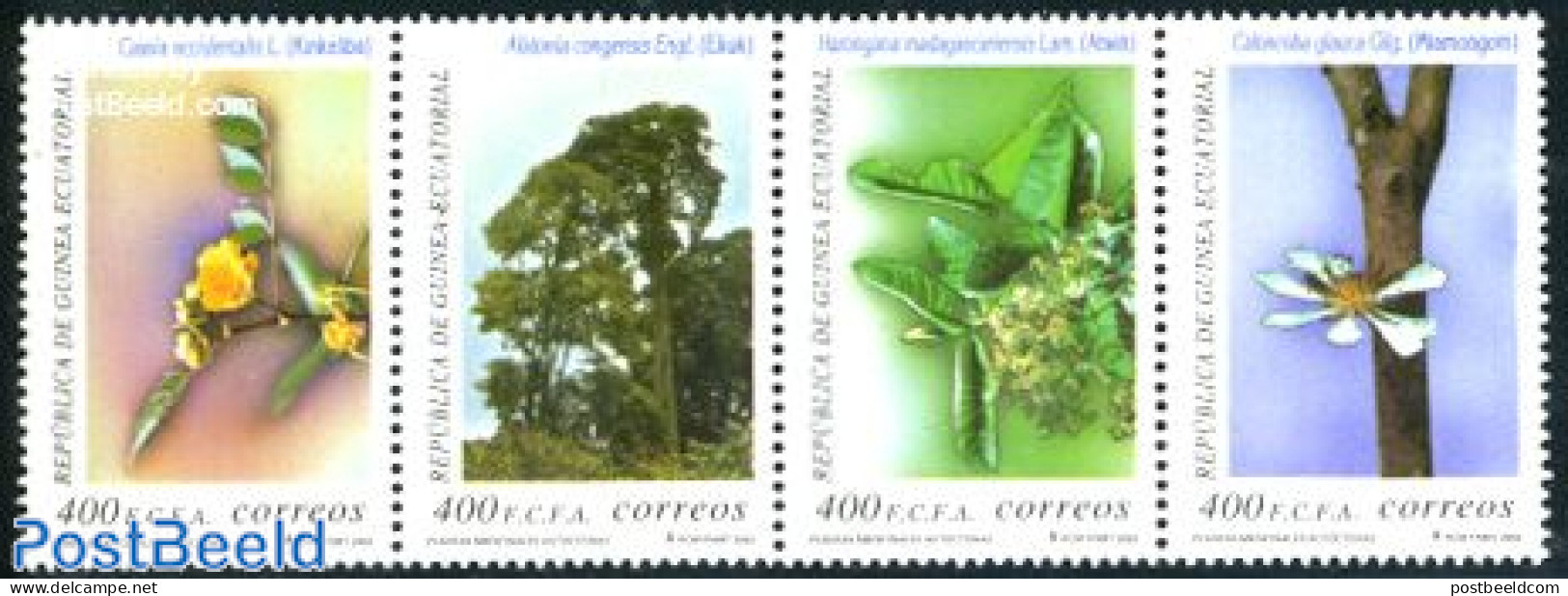 Equatorial Guinea 2002 Health Plants 4v [:::], Mint NH, Health - Nature - Health - Flowers & Plants - Guinée Equatoriale