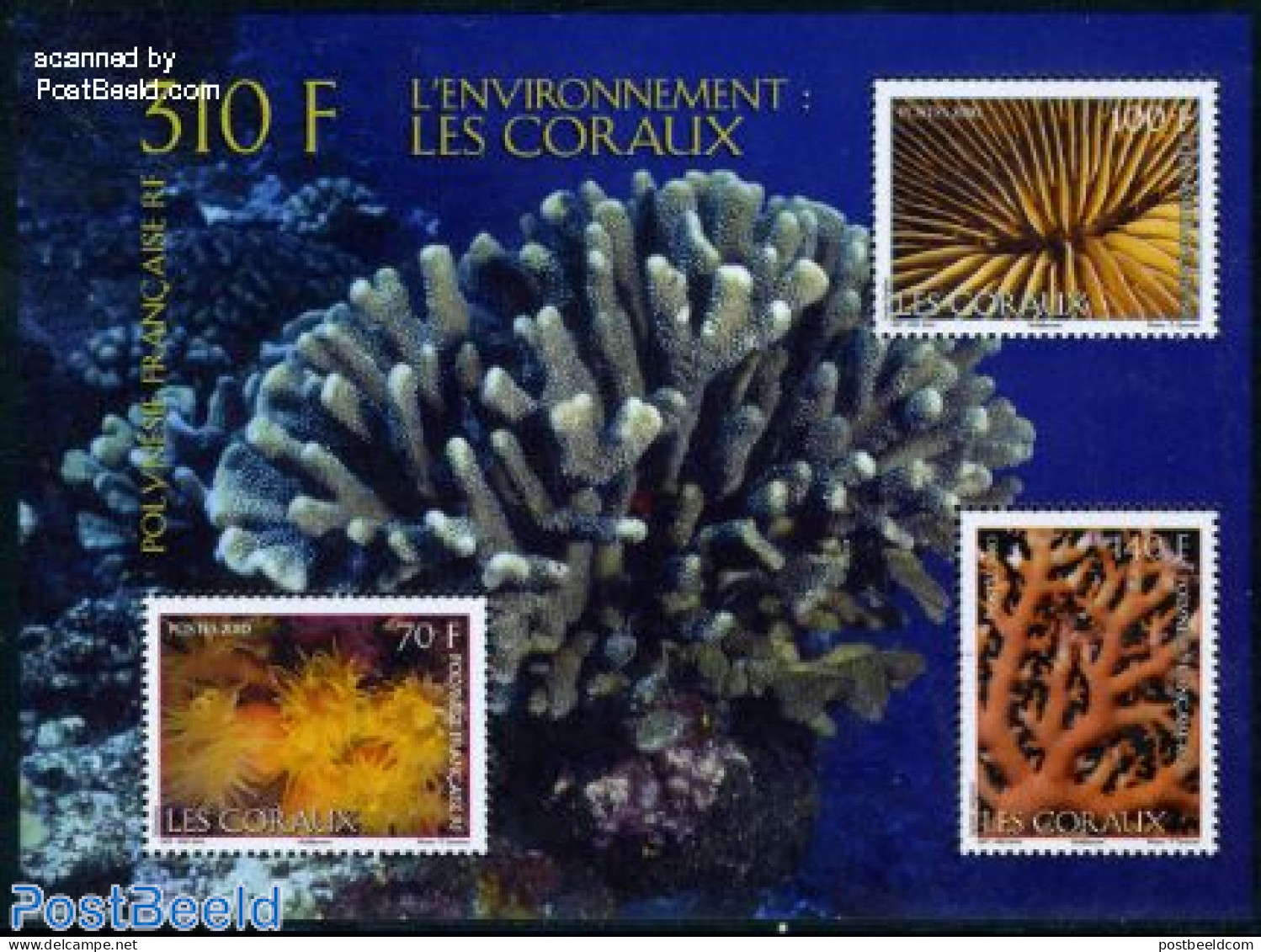 French Polynesia 2010 Coral Reefs S/s, Mint NH, Nature - Shells & Crustaceans - Nuevos