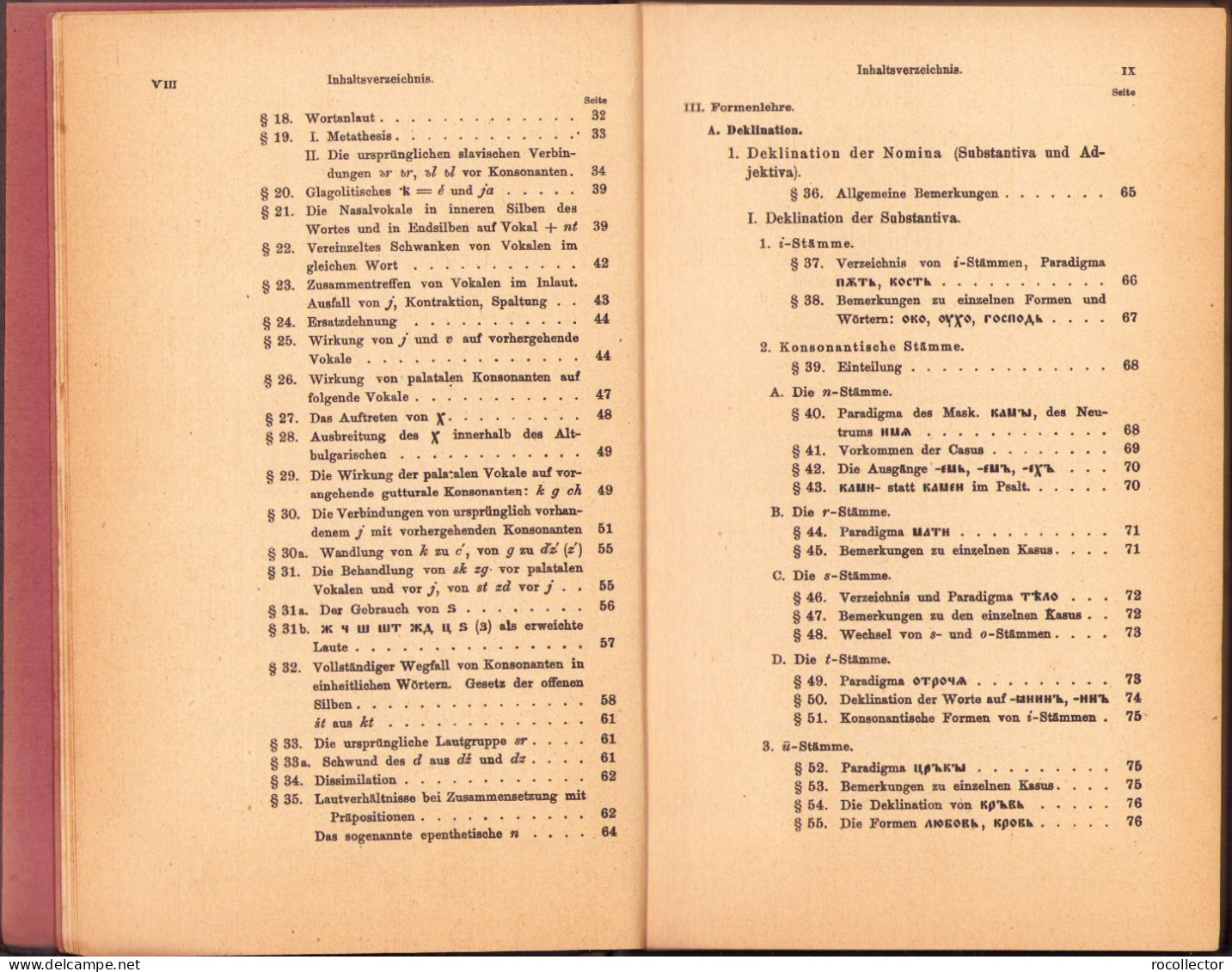 Handbuch Der Altbulgarischen (Altkirchenslavischen). Grammatik. Texte. Glossar Von A Leskien 1922 Heidelberg C1524 - Oude Boeken