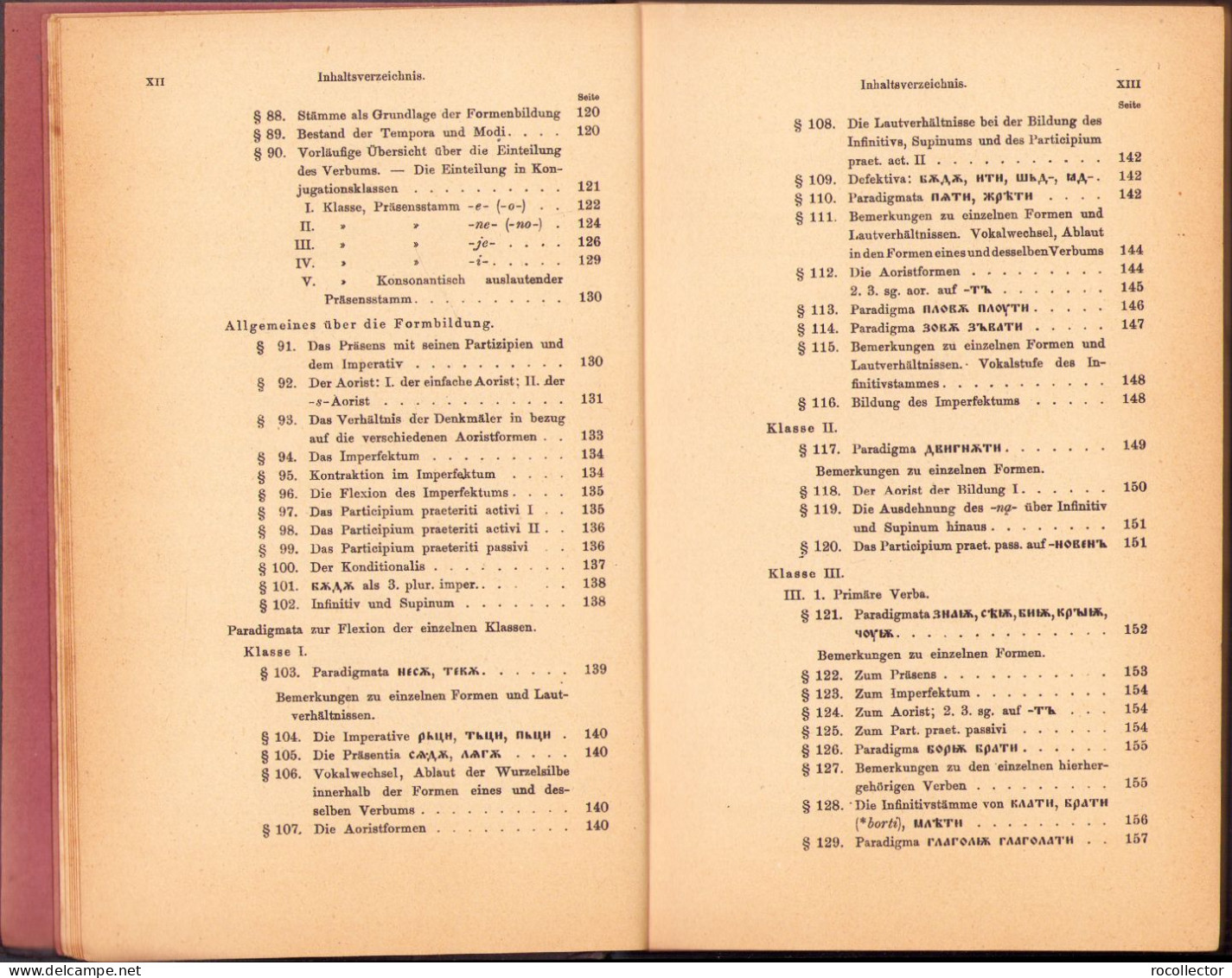 Handbuch der Altbulgarischen (Altkirchenslavischen). Grammatik. Texte. Glossar von A Leskien 1922 Heidelberg C1524