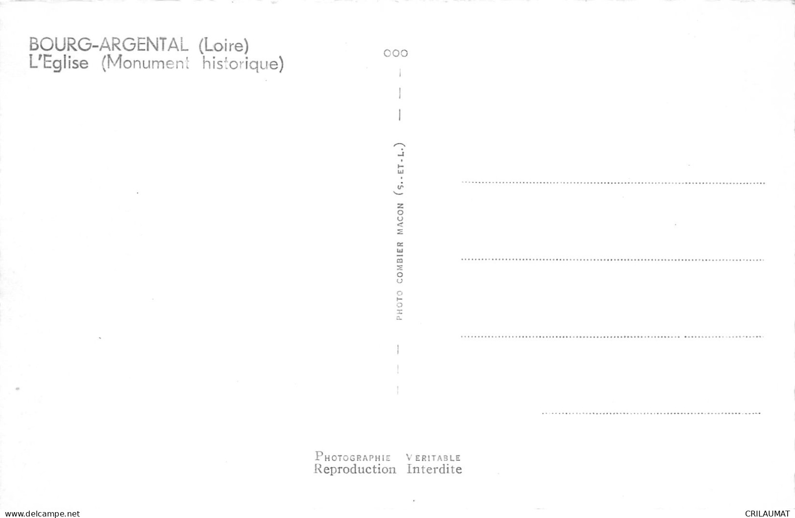 42-BOURG ARGENTAL-N°LP2963-B/0149 - Bourg Argental