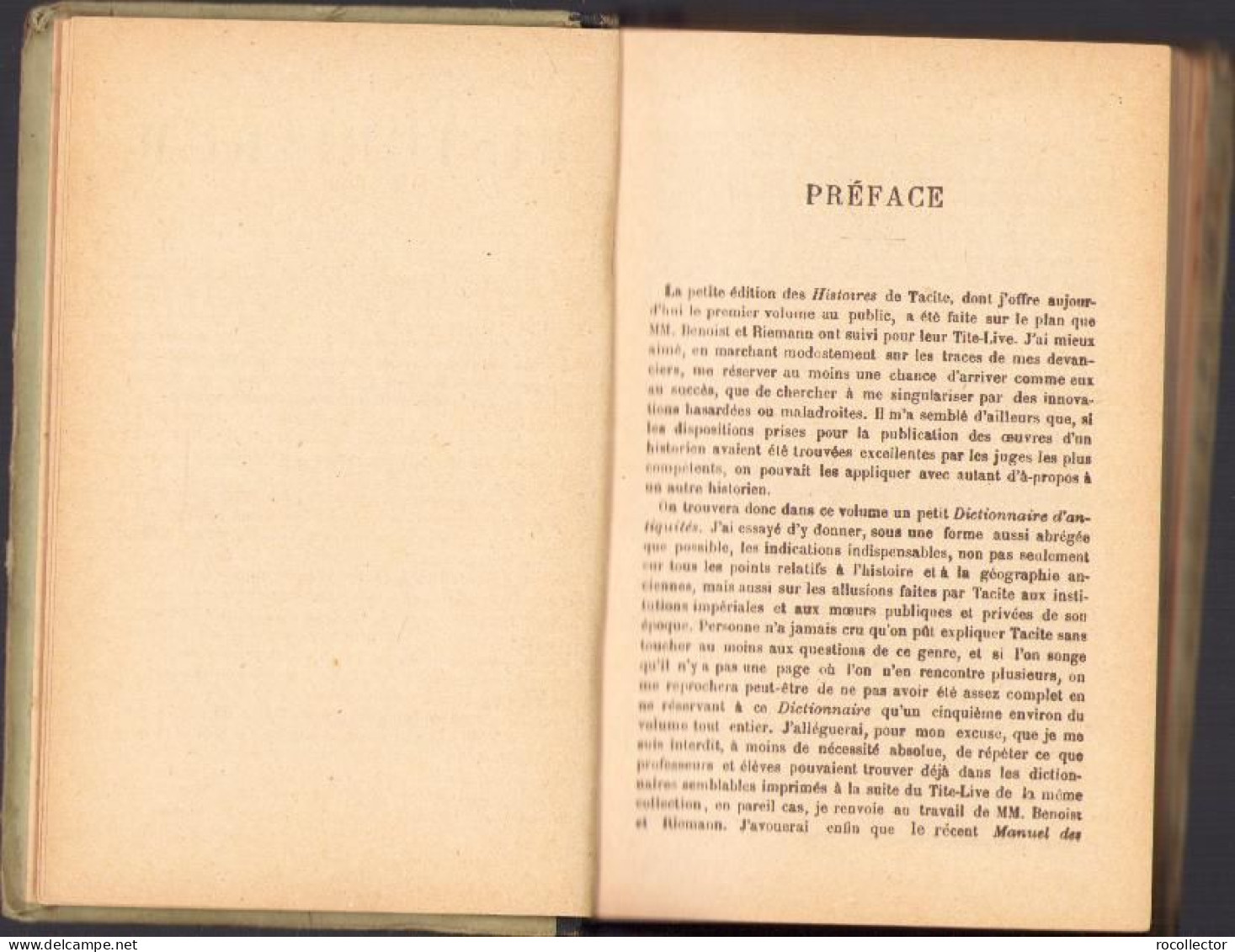 Cornelii Taciti. Historiarum, Libri I Et II, 1921, Paris C1489 - Libros Antiguos Y De Colección