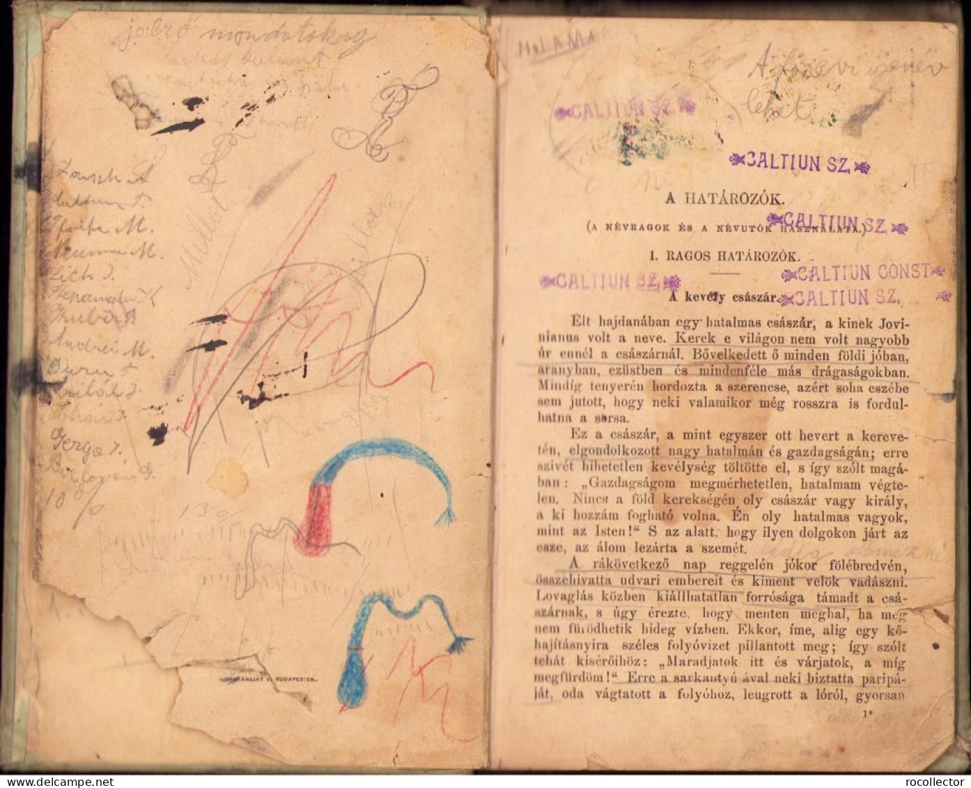 Iskolai Magyar Nyelvtan Mondattani Alapon Irta Szinnyei Jozsef, Második Rész, 1894, Budapest C1455 - Livres Anciens