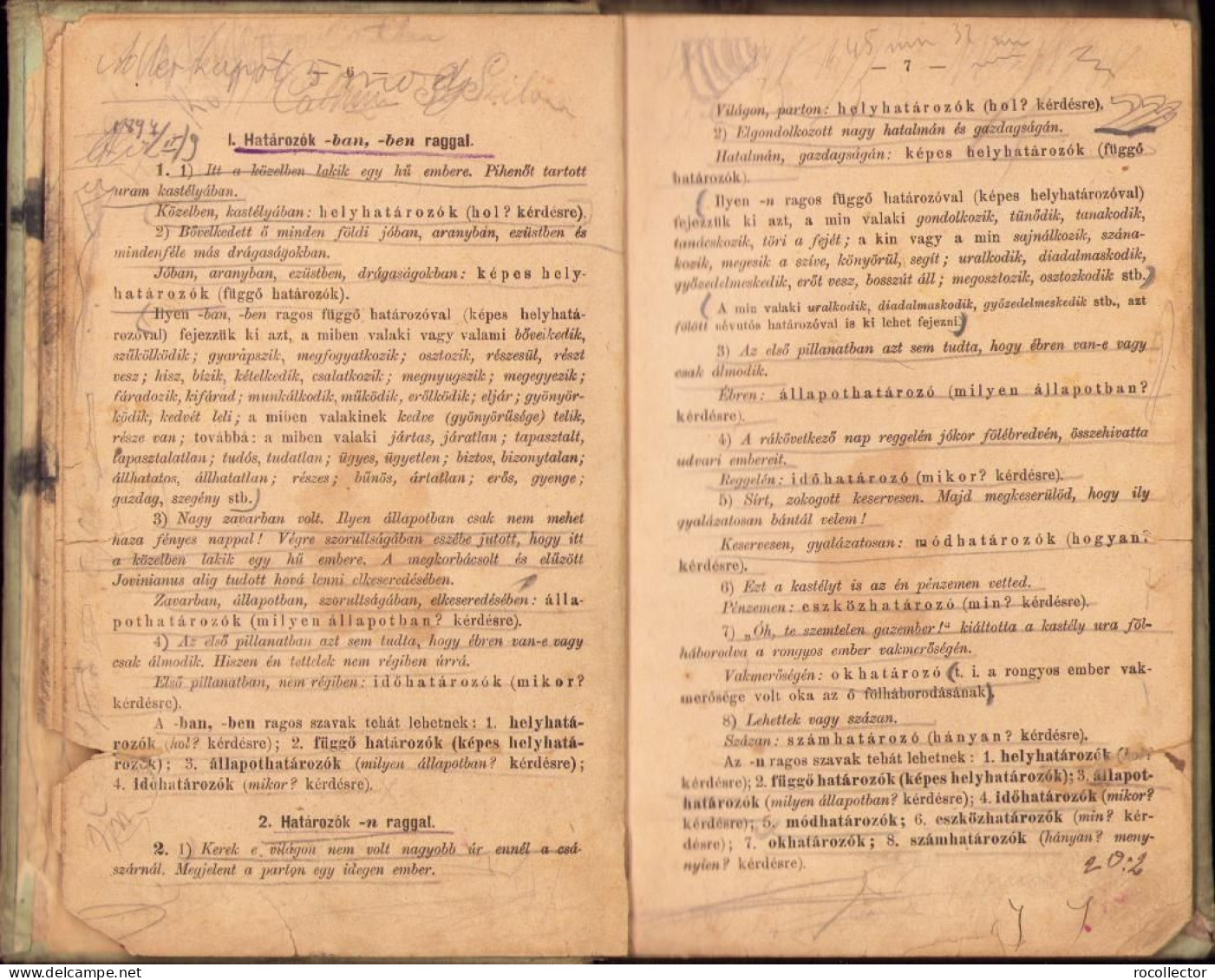 Iskolai Magyar Nyelvtan Mondattani Alapon Irta Szinnyei Jozsef, Második Rész, 1894, Budapest C1455 - Libri Vecchi E Da Collezione