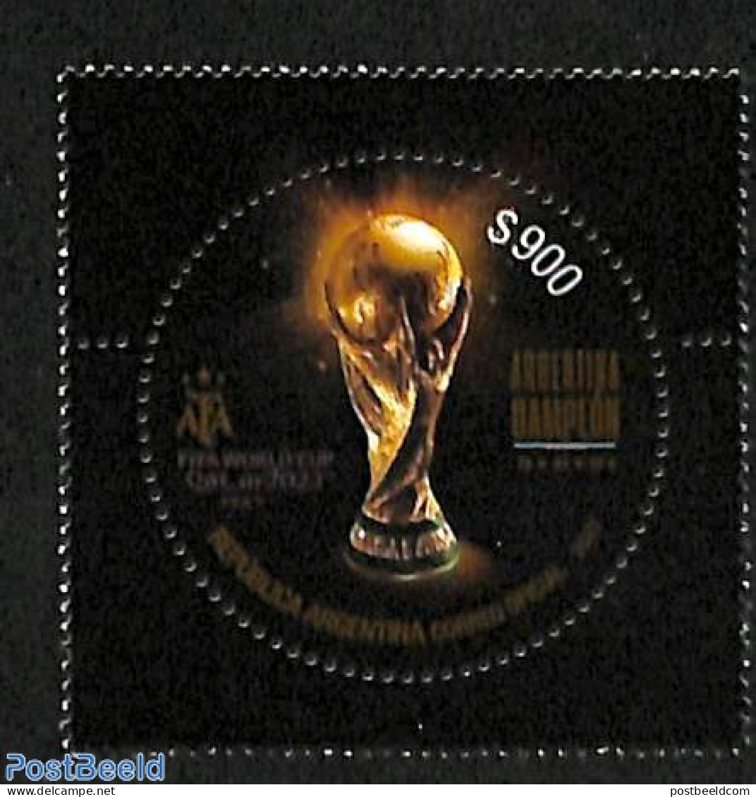 Argentina 2023 WC Football Trophy 1v, Mint NH, Sport - Football - Nuovi